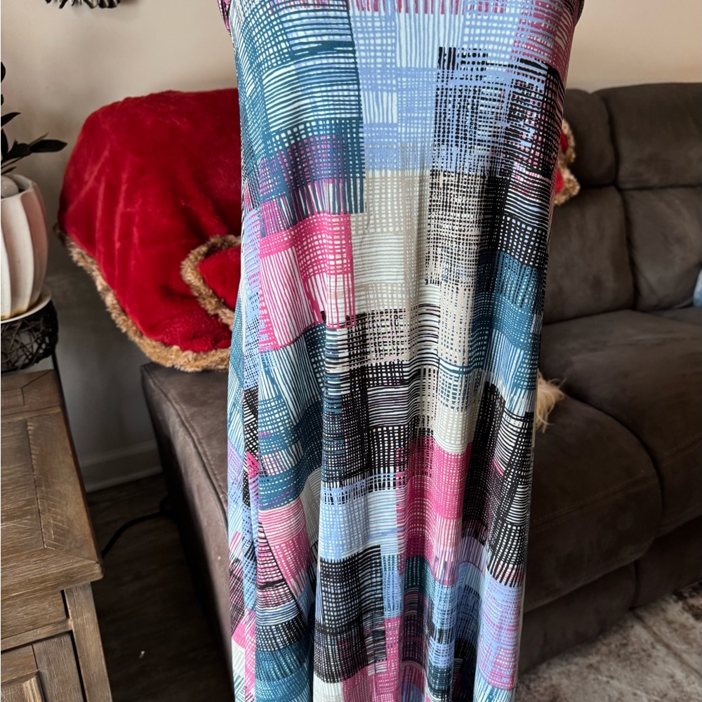 LuLaRoe Multicolor Patterned Strapless Dress OR MAXI SKIRT! - Medium